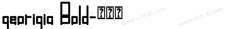 georigia Bold字体转换